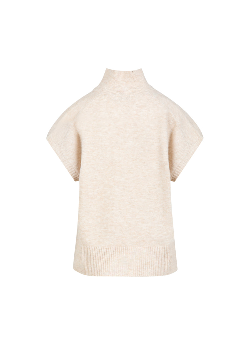 CC Heart CC HEART EMERIE KNIT POLO TOP Knitwear Off white melange - 267