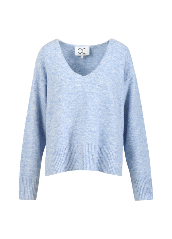 CC Heart CC HEART EMERIE V-NECK SWEATER Knitwear Dream blue - 529