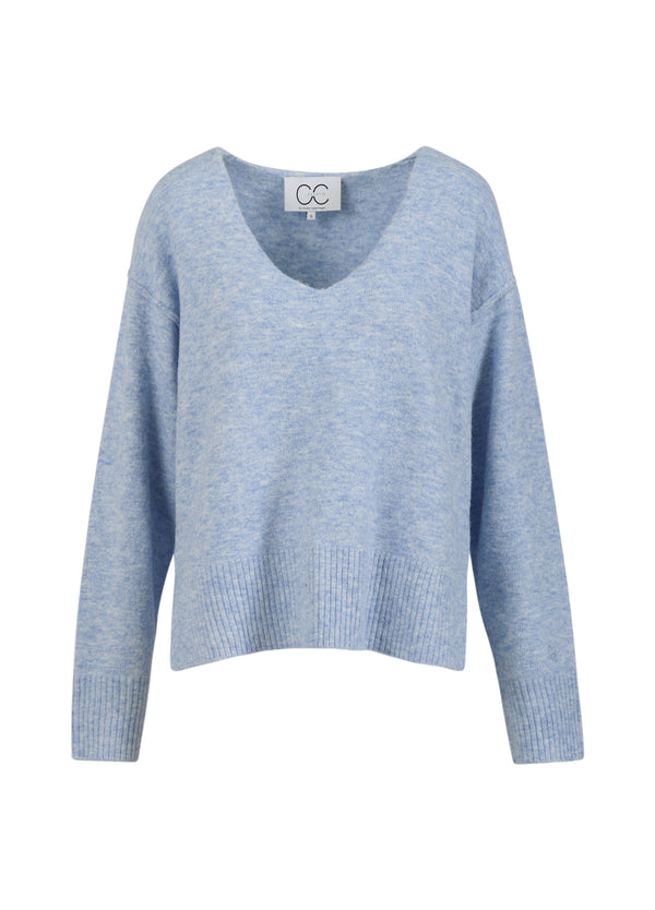 CC Heart CC HEART EMERIE V-NECK SWEATER Knitwear Dream blue - 529