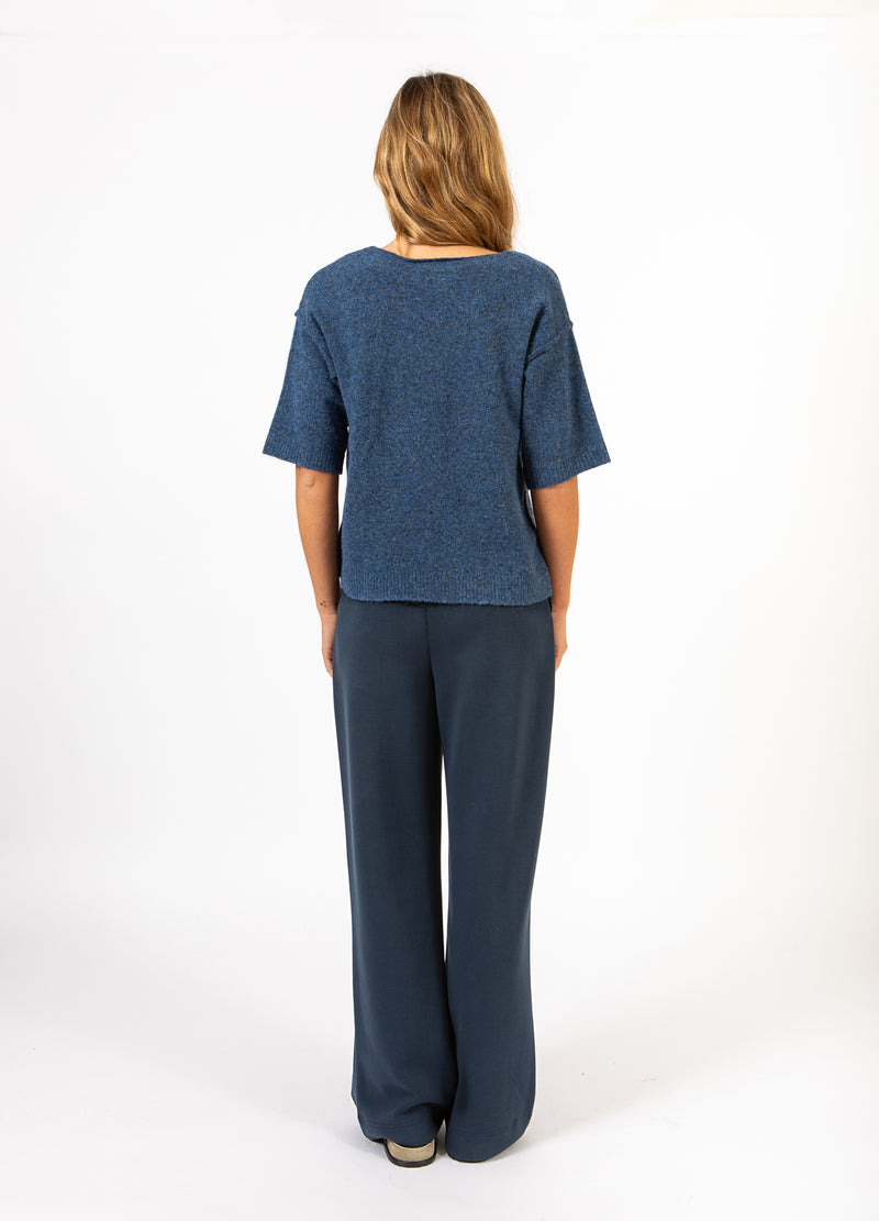 CC Heart CC HEART EMERIE V-NECK SWEATER Knitwear Navy melange - 541
