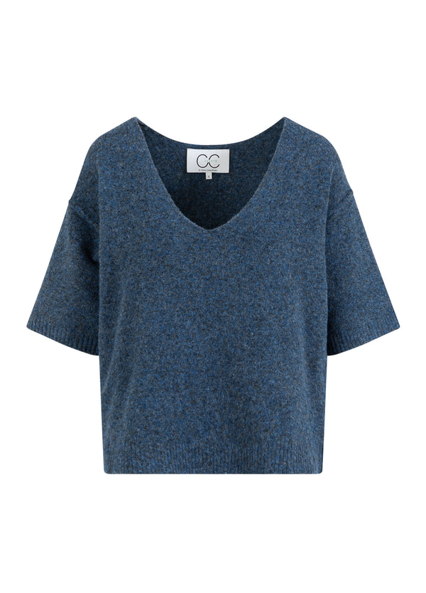 CC Heart CC HEART EMERIE V-NECK SWEATER Knitwear Navy melange - 541