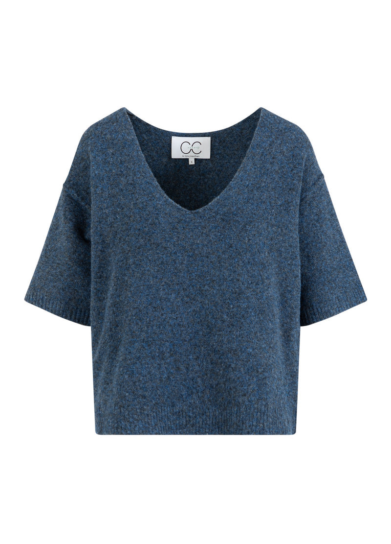 CC Heart CC HEART EMERIE V-NECK SWEATER Knitwear Navy melange - 541