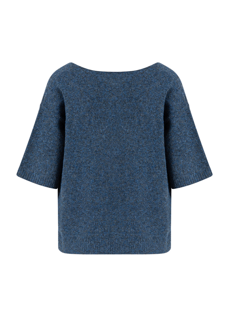 CC Heart CC HEART EMERIE V-NECK SWEATER Knitwear Navy melange - 541