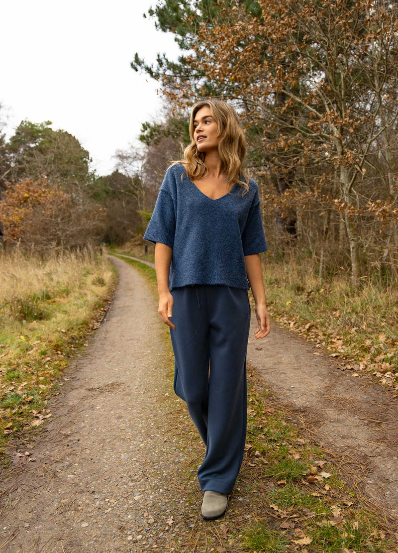 CC Heart CC HEART EMERIE V-NECK SWEATER Knitwear Navy melange - 541