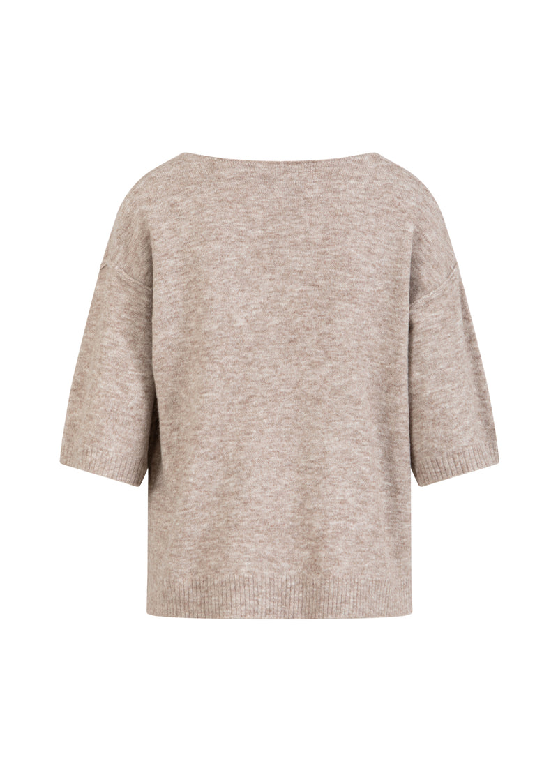 CC Heart CC HEART EMERIE V-NECK SWEATER Knitwear Sand melange - 261