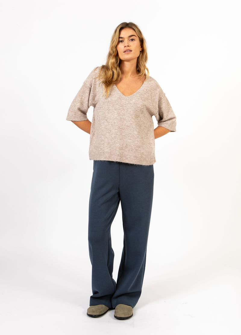 CC Heart CC HEART EMERIE V-NECK SWEATER Knitwear Sand melange - 261