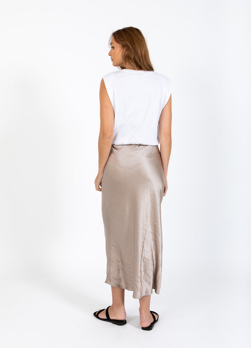 CC Heart CC HEART EMILIE JERSEY AND SATIN DRESS Dress White/Warm grey - 198