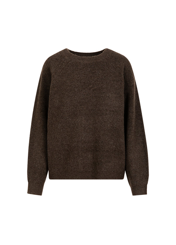 CC Heart CC HEART EMMA O-NECK SWEATER Knitwear Chocolate melange - 388