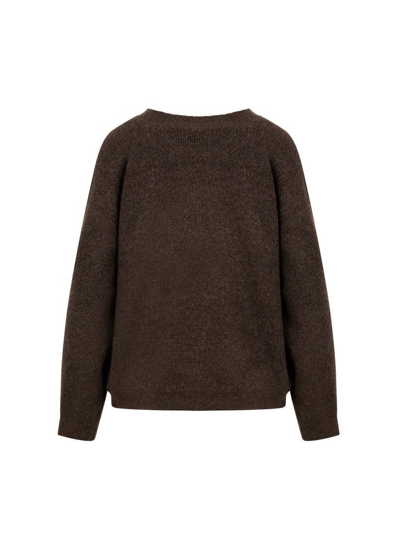 CC Heart CC HEART EMMA O-NECK SWEATER Knitwear Chocolate melange - 388