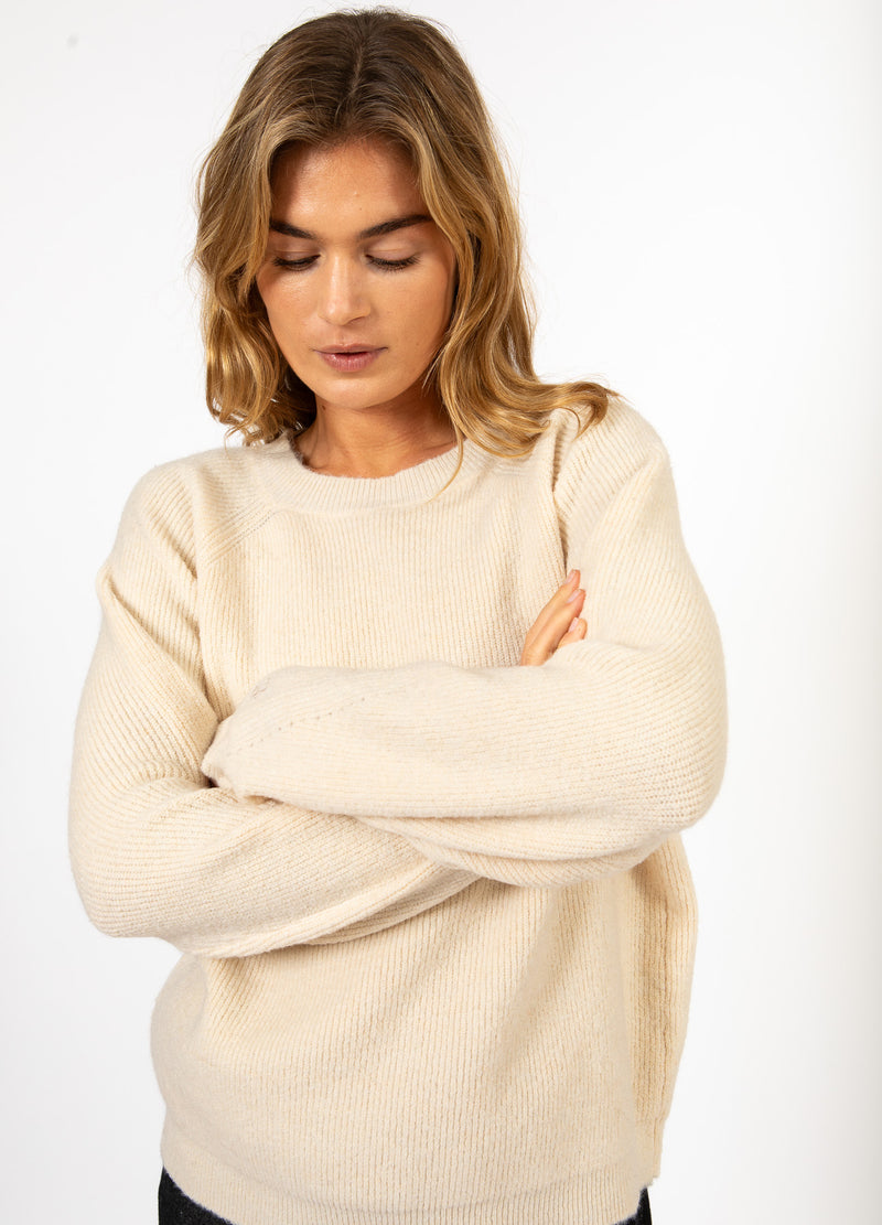 CC Heart CC HEART EMMA O-NECK SWEATER Knitwear Creme - 241