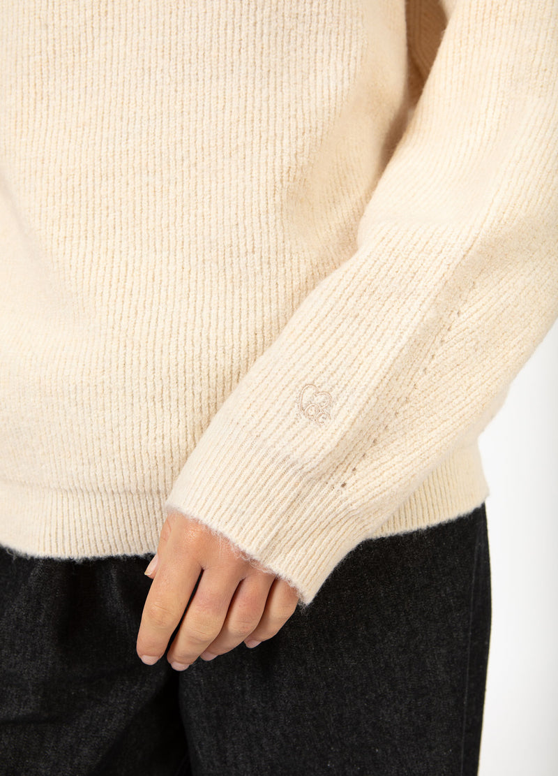 CC Heart CC HEART EMMA O-NECK SWEATER Knitwear Creme - 241