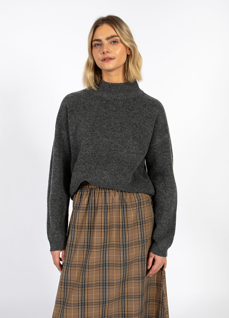 CC Heart CC HEART EMMA TURTLENECK KNIT Knitwear Dark grey melange - 172