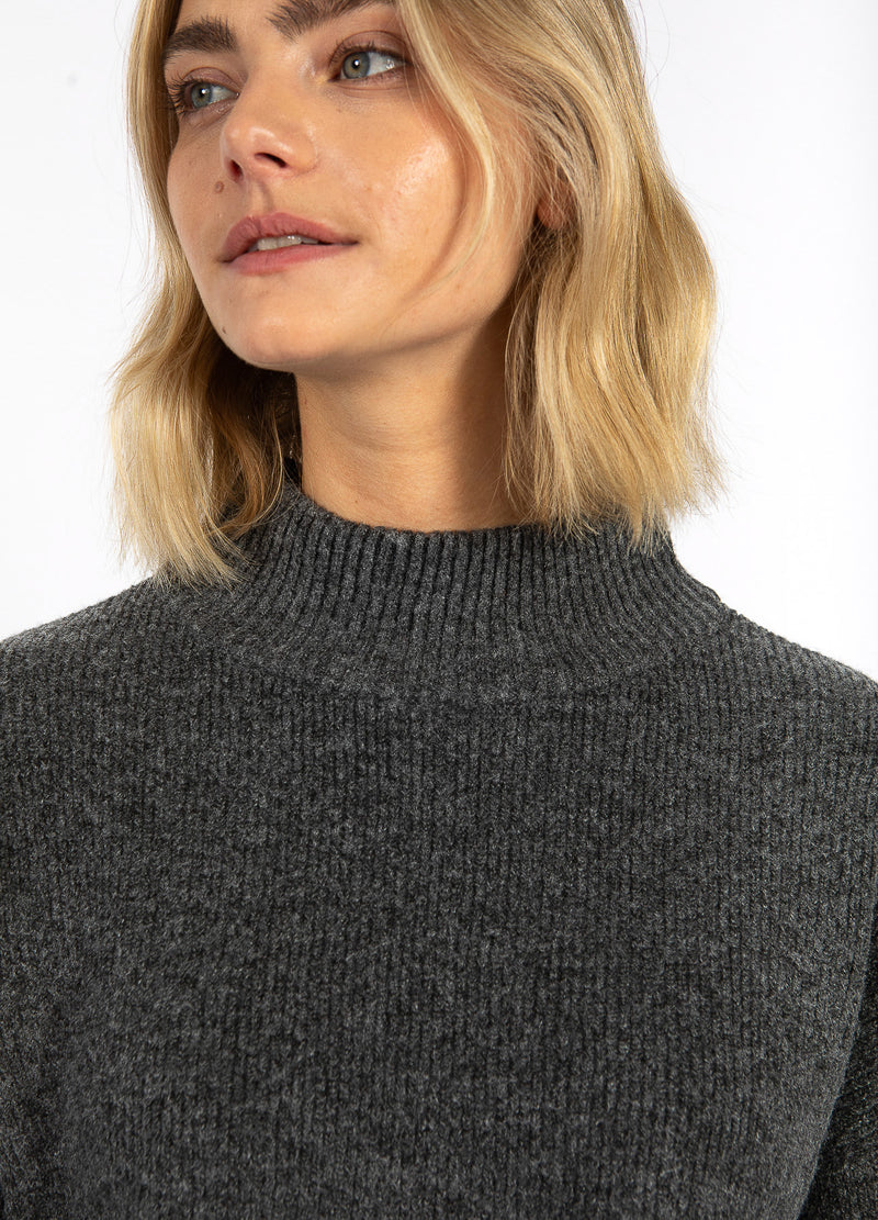 CC Heart CC HEART EMMA TURTLENECK KNIT Knitwear Dark grey melange - 172