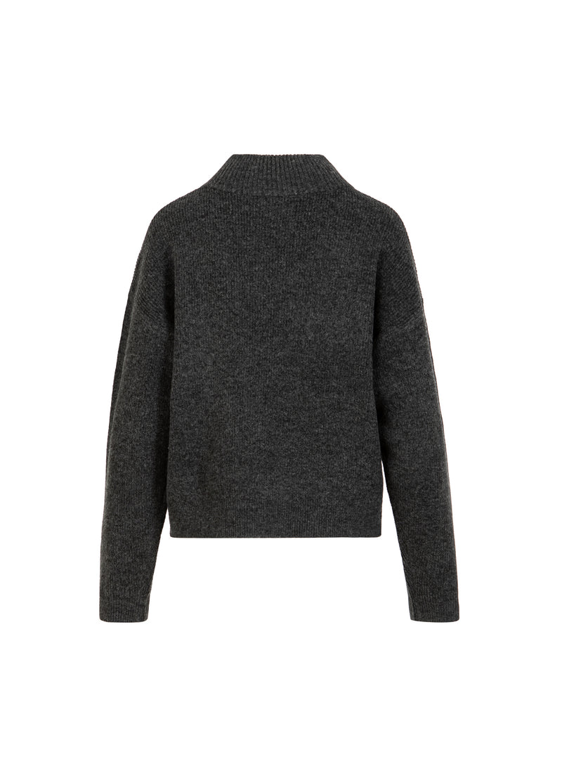 CC Heart CC HEART EMMA TURTLENECK KNIT Knitwear Dark grey melange - 172
