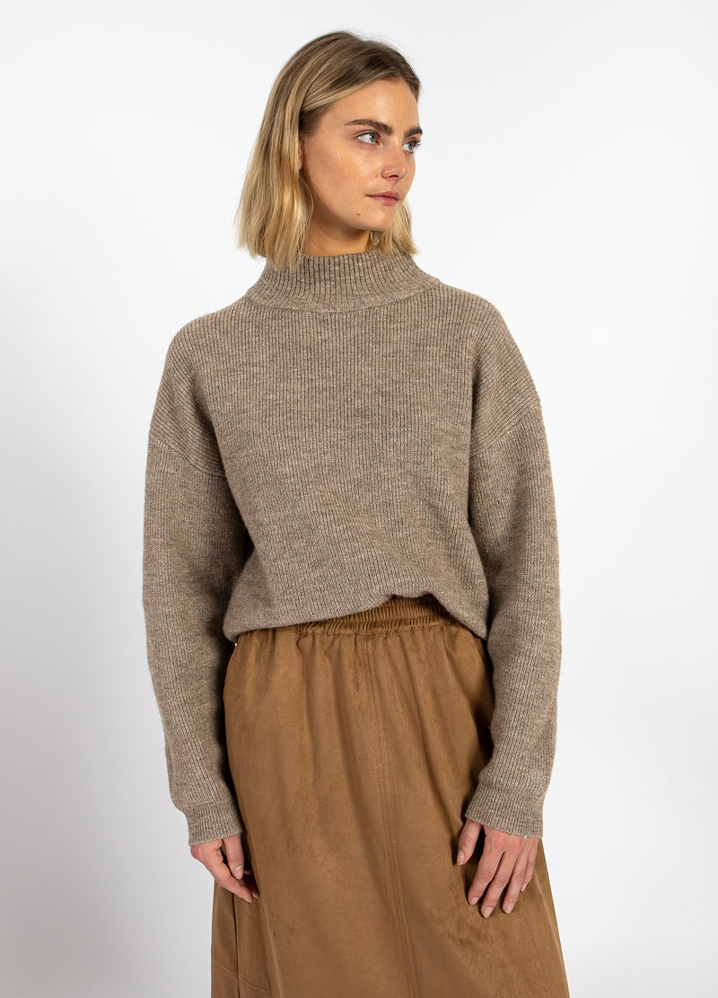 CC Heart CC HEART EMMA TURTLENECK KNIT Knitwear Golden brown melange - 793