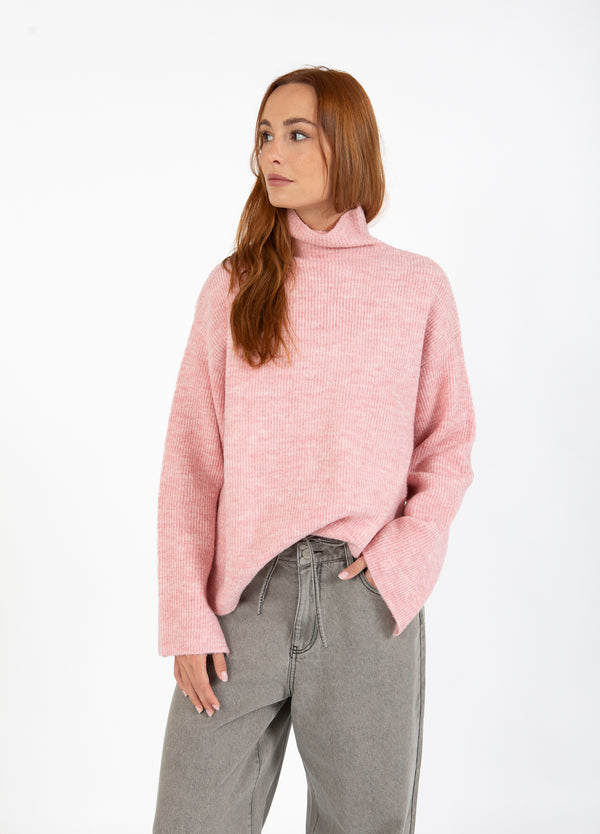 CC Heart CC HEART EMMA TURTLENECK LS SWEATER Knitwear Winter Rose - 649