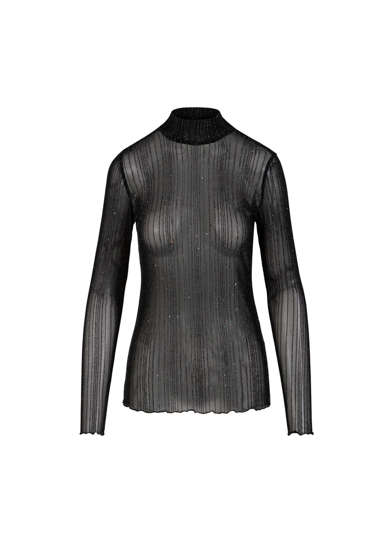 CC Heart CC HEART EVE MESH TURTLENECK Shirt/Blouse Black glitter - 100