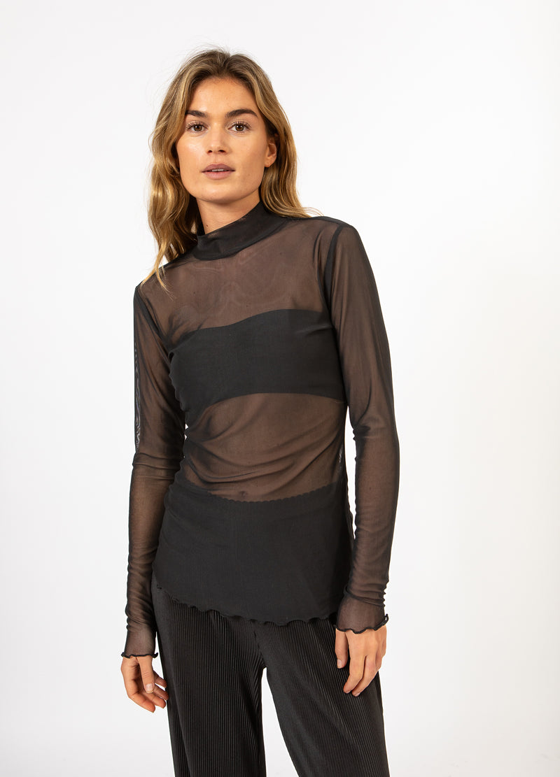 CC Heart CC HEART EVE MESH TURTLENECK Shirt/Blouse Black - 100