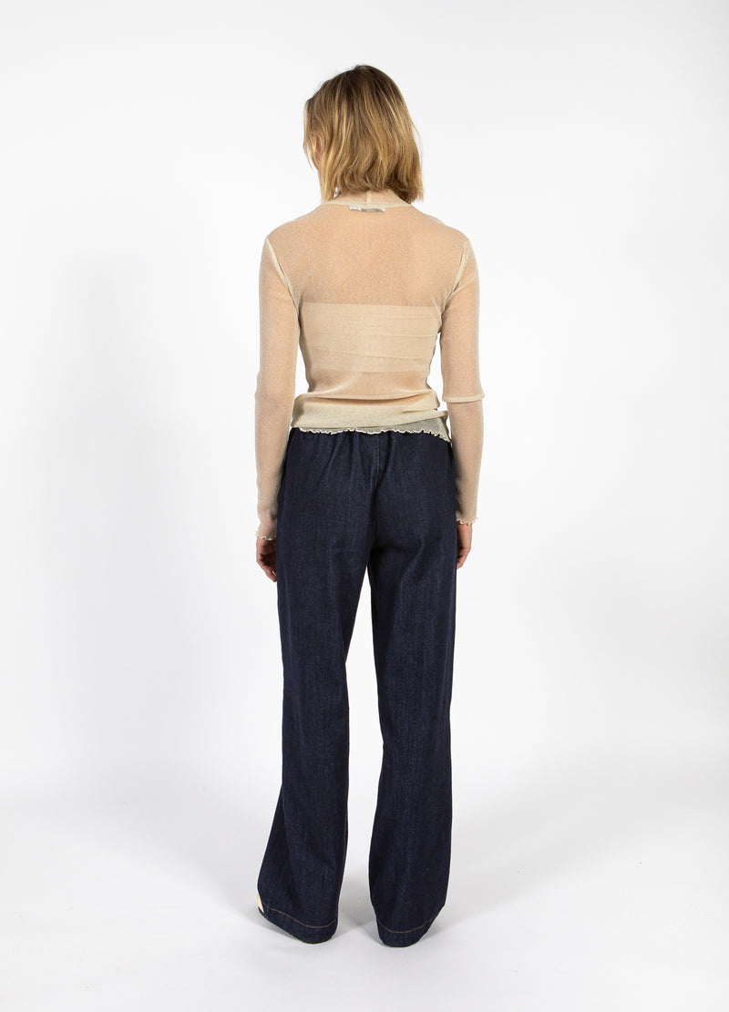 CC Heart CC HEART EVE MESH TURTLENECK Shirt/Blouse Off white glitter - 201