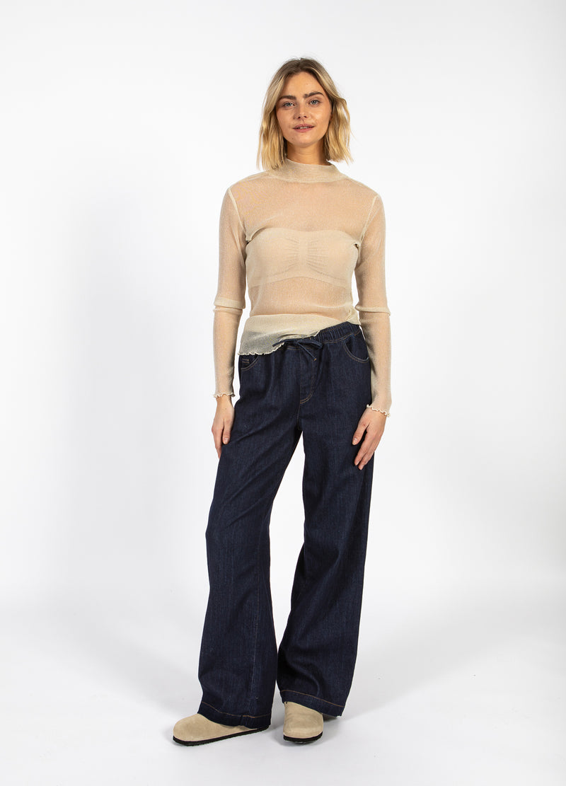 CC Heart CC HEART EVE MESH TURTLENECK Shirt/Blouse Off white glitter - 201