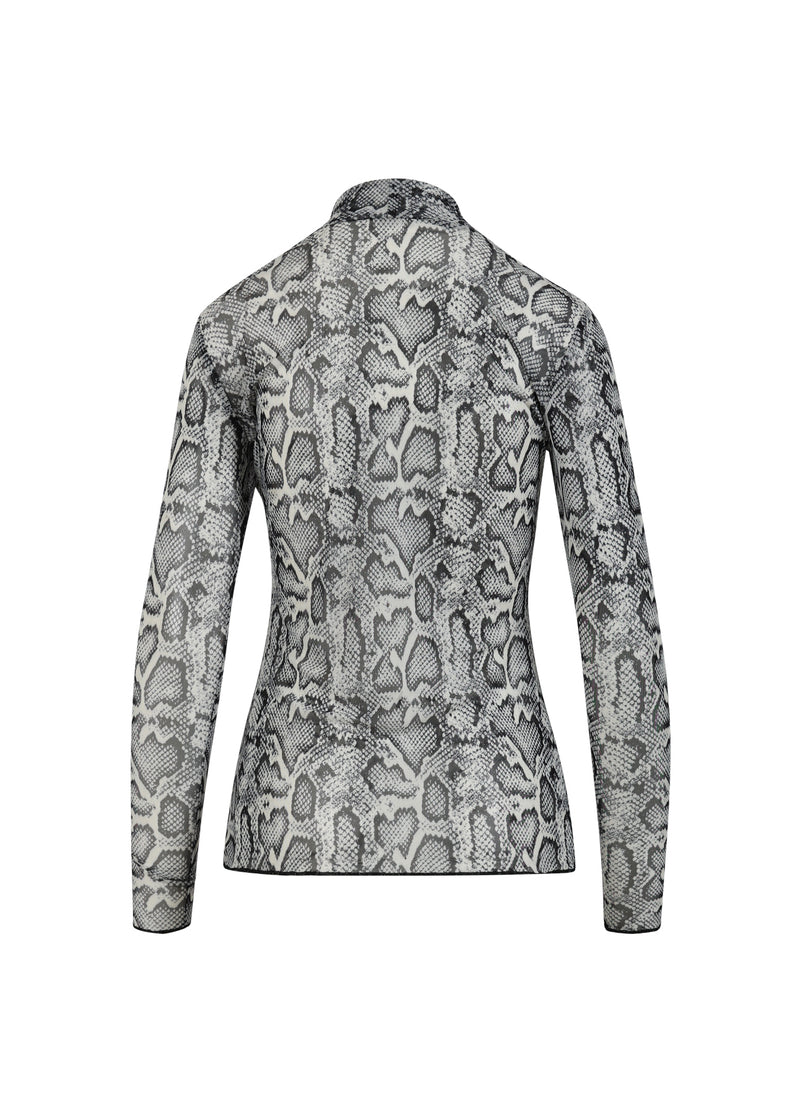 CC Heart CC HEART EVE MESH TURTLENECK Shirt/Blouse White snake print - 270