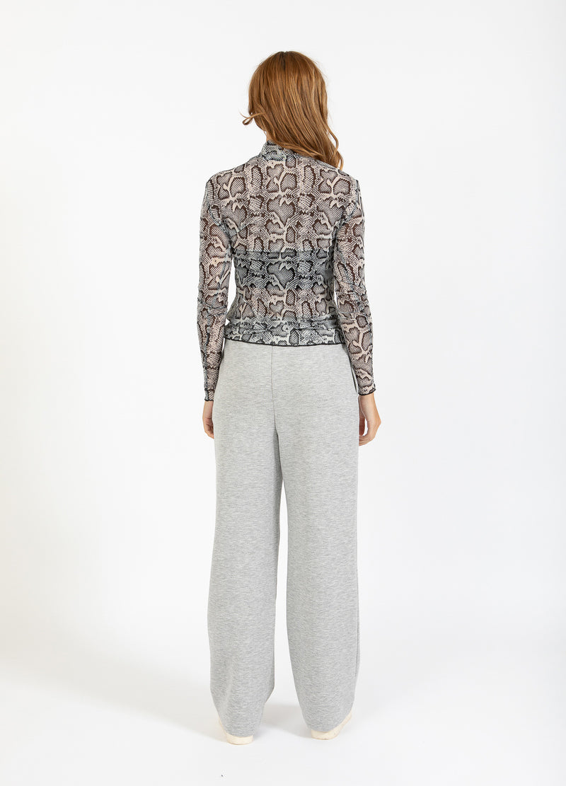 CC Heart CC HEART EVE MESH TURTLENECK Shirt/Blouse White snake print - 270