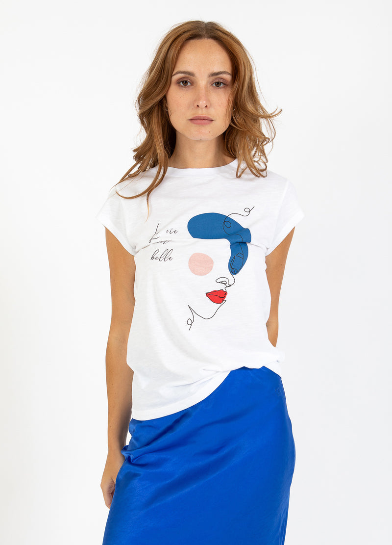 CC Heart CC HEART FACE T-SHIRT - CAP SLEEVE T-Shirt White - 200