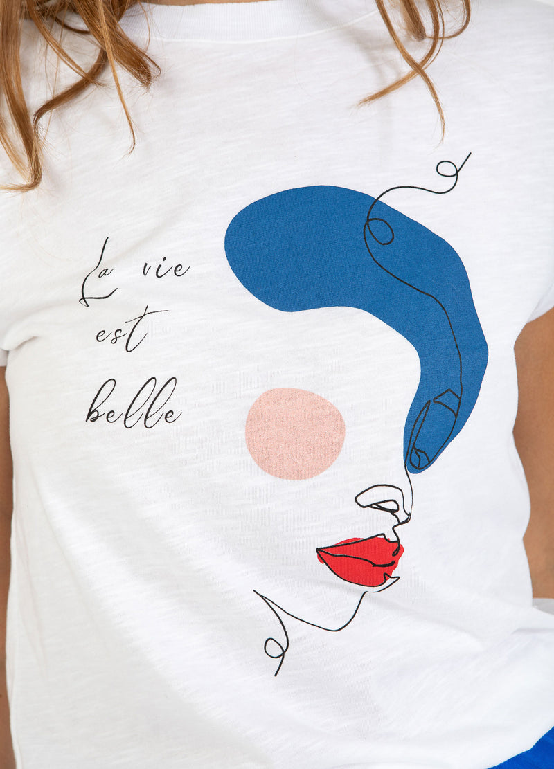 CC Heart CC HEART FACE T-SHIRT - CAP SLEEVE T-Shirt White - 200
