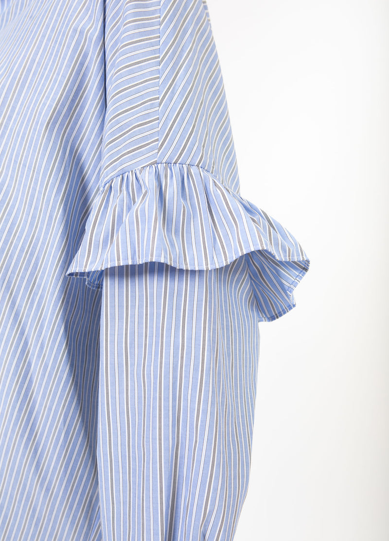 CC Heart CC HEART GIA STRIPE FRILL SHIRT Shirt/Blouse Blue stripes - 595