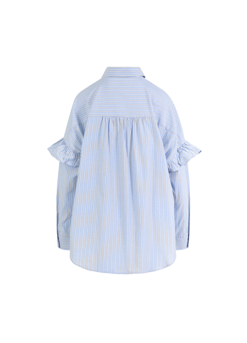 CC Heart CC HEART GIA STRIPE FRILL SHIRT Shirt/Blouse Blue stripes - 595
