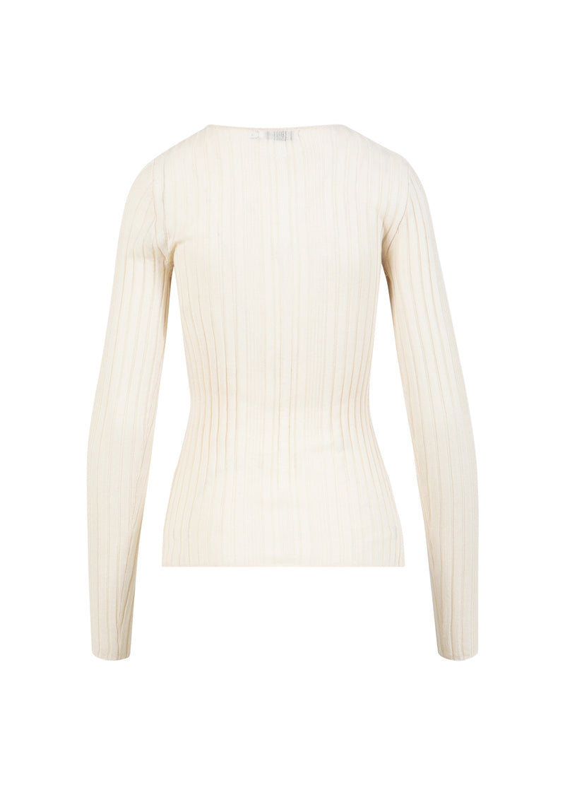 CC Heart CC HEART GRACE FINE KNIT BLOUSE Knitwear Cream - 351