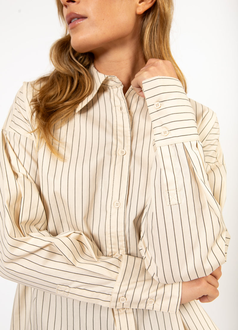 CC Heart CC HEART GRACIE STRIPE LOOSE SHIRT Shirt/Blouse Creme stripes - 285