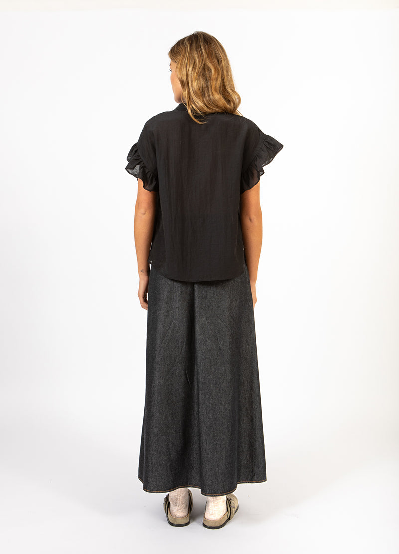 CC Heart CC HEART HAZEL FRILL SHIRT BLOUSE Shirt/Blouse Black - 100