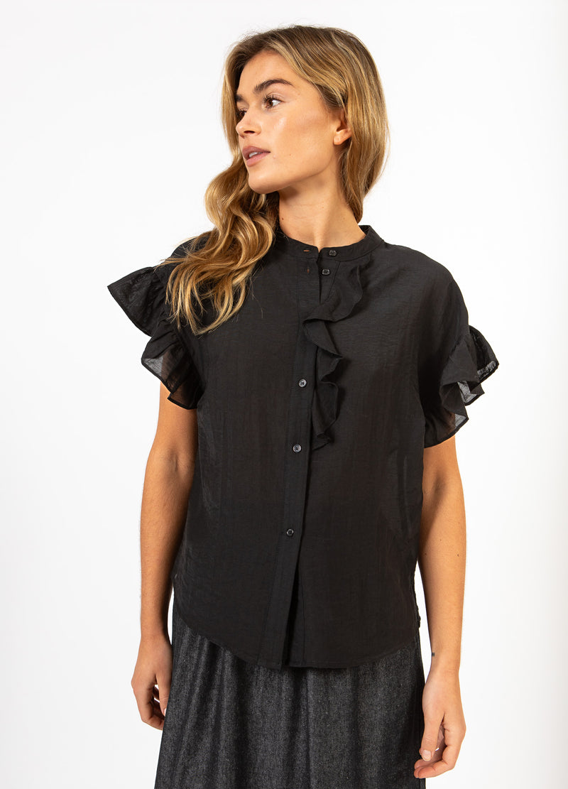 CC Heart CC HEART HAZEL FRILL SHIRT BLOUSE Shirt/Blouse Black - 100