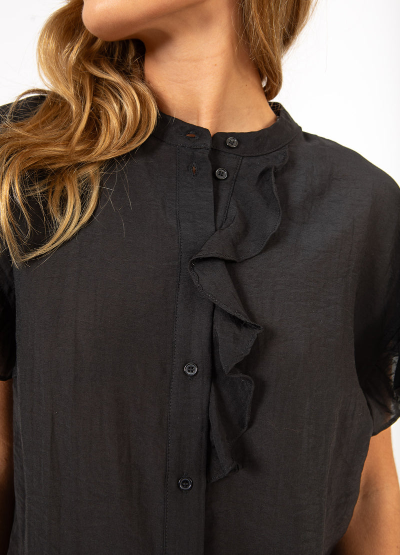 CC Heart CC HEART HAZEL FRILL SHIRT BLOUSE Shirt/Blouse Black - 100