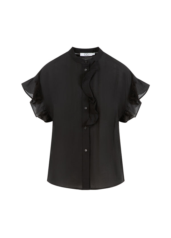CC Heart CC HEART HAZEL FRILL SHIRT BLOUSE Shirt/Blouse Black - 100