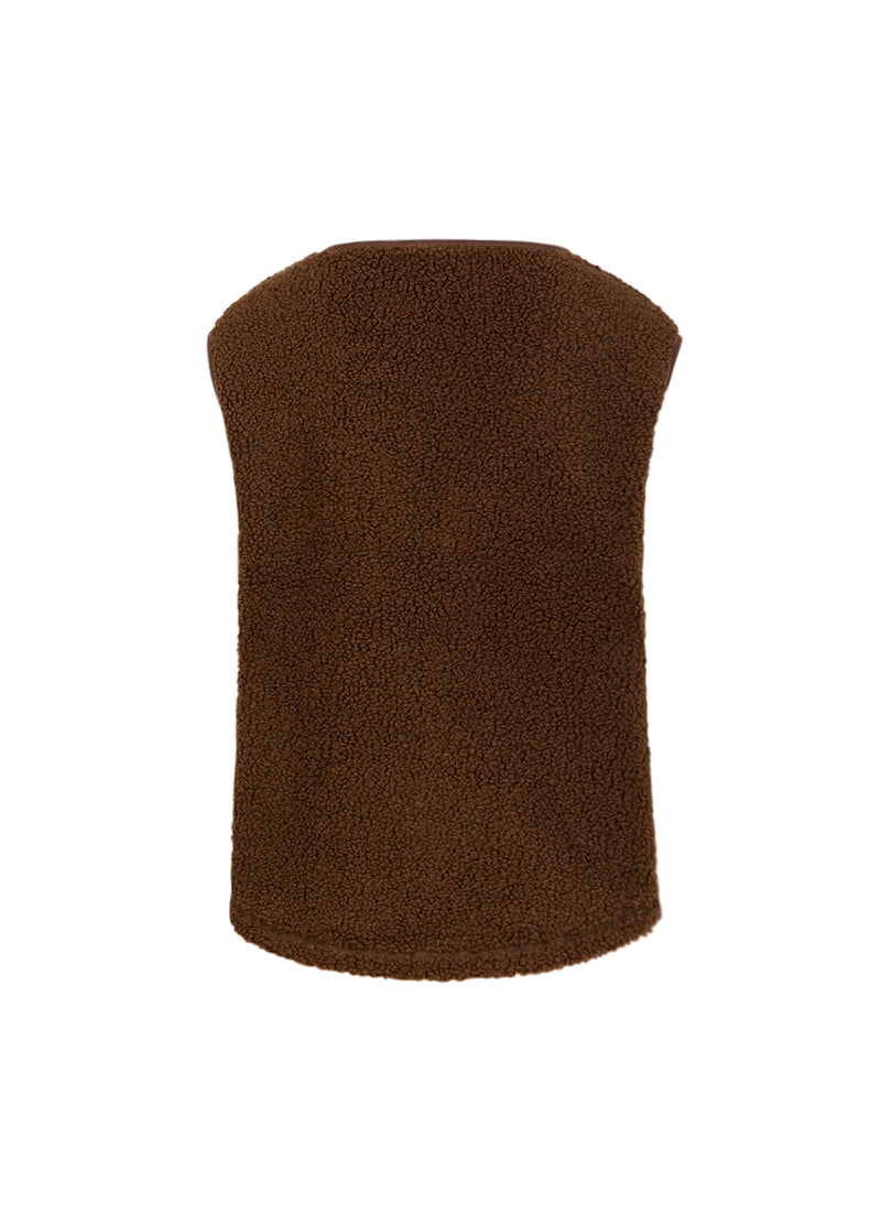 CC Heart CC HEART JAMIE FLEECE VEST Vest Chocolate brown - 349