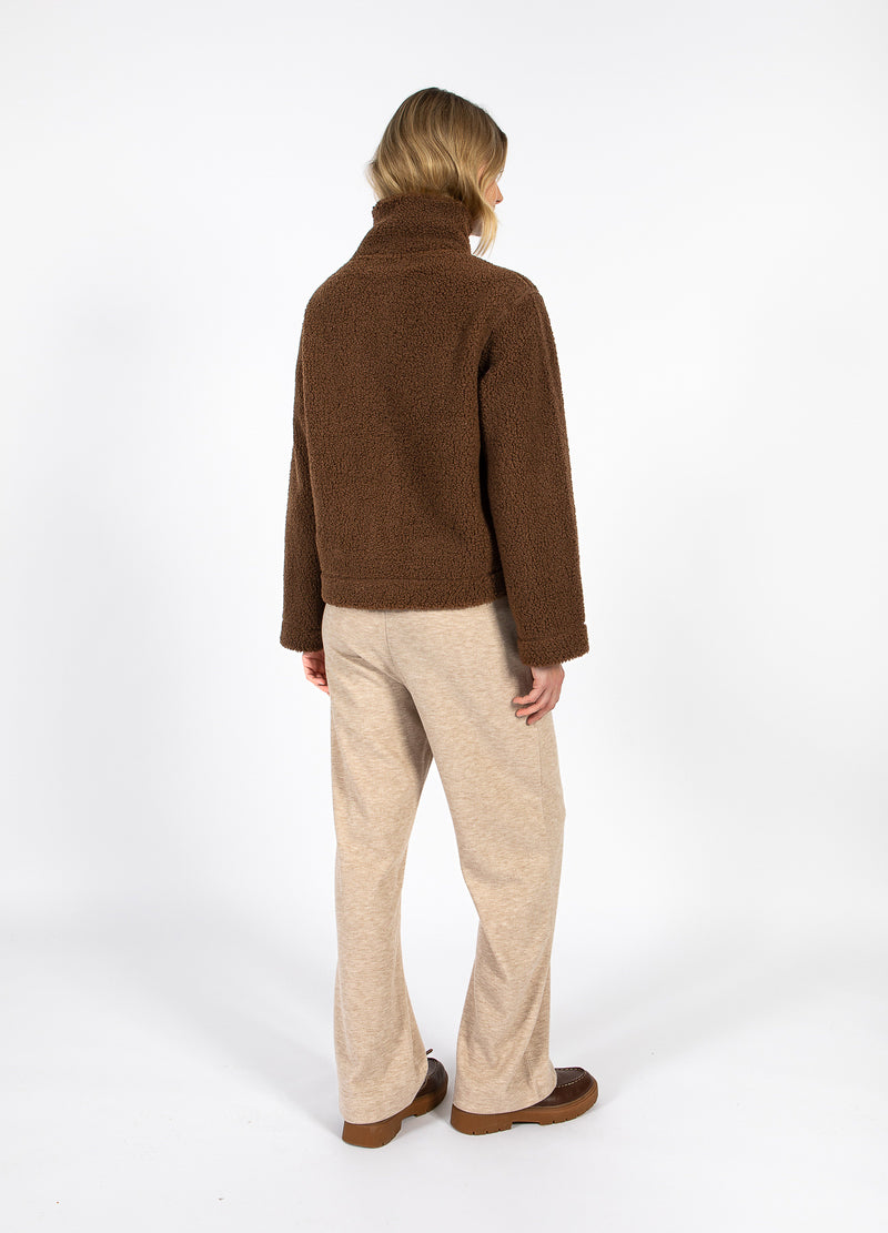 CC Heart CC HEART JAMIE FLEECE ZIP SWEATER Outerwear Chocolate brown - 349