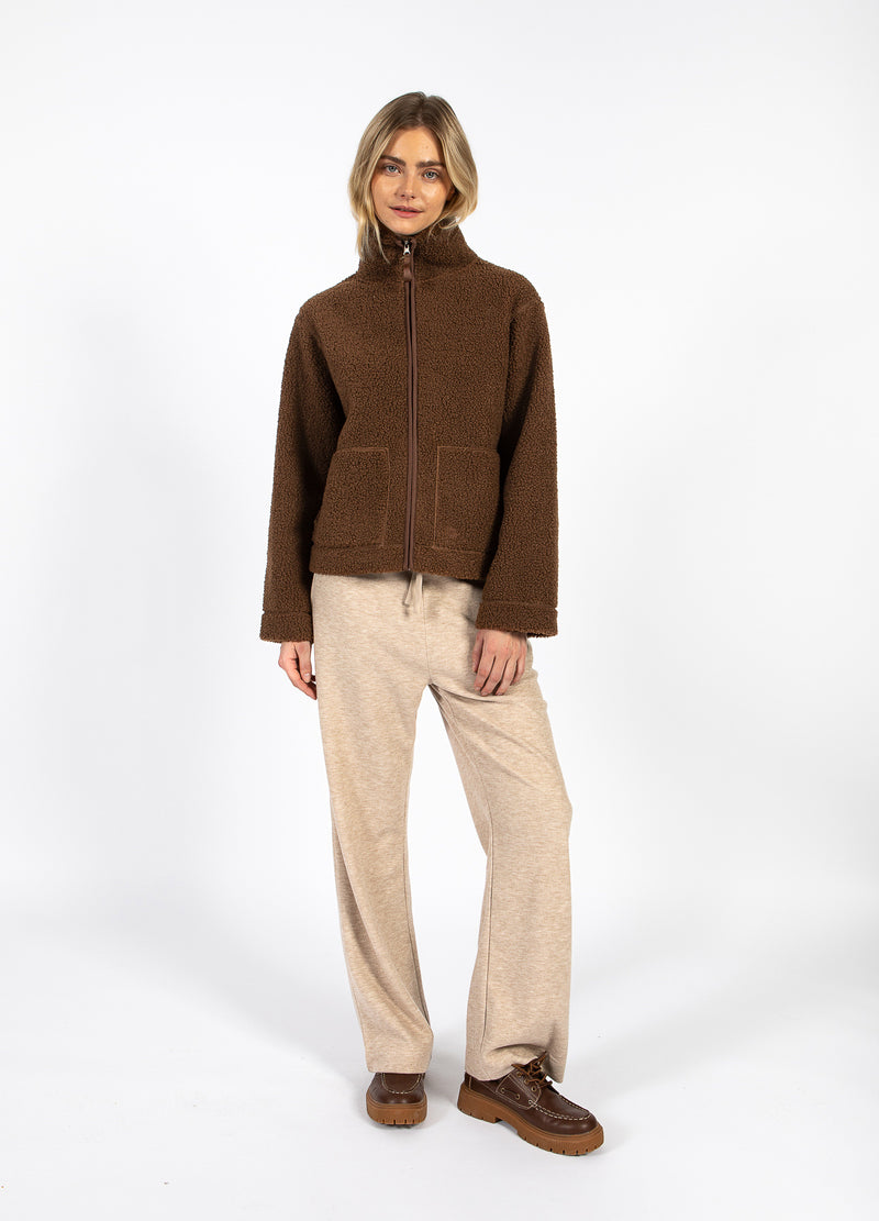 CC Heart CC HEART JAMIE FLEECE ZIP SWEATER Outerwear Chocolate brown - 349