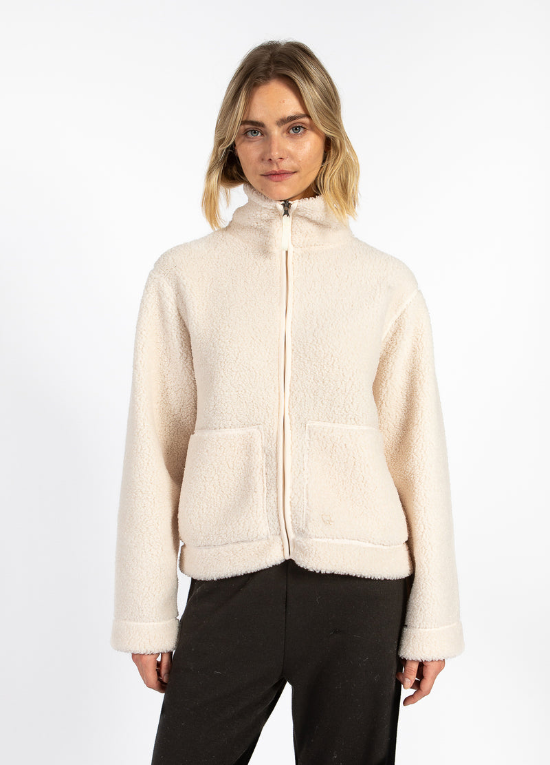 CC Heart CC HEART JAMIE FLEECE ZIP SWEATER Outerwear Off White - 202