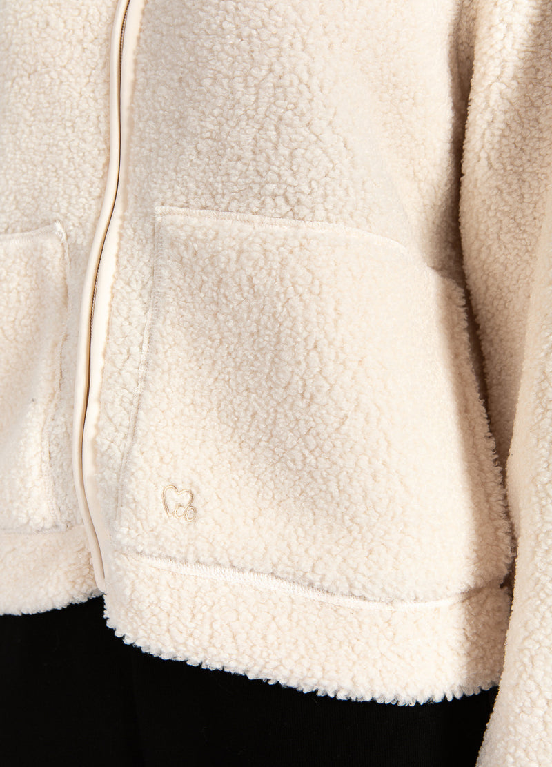 CC Heart CC HEART JAMIE FLEECE ZIP SWEATER Outerwear Off White - 202