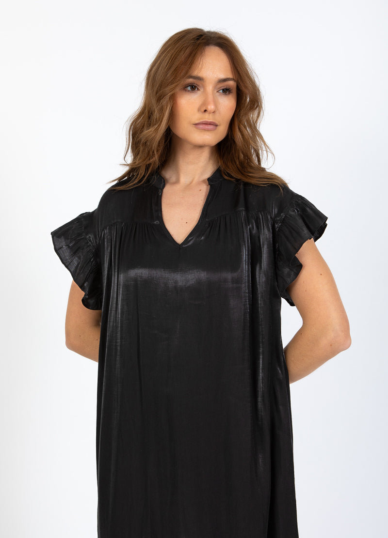 CC Heart CC HEART JOLIE METALLIC DRESS W. GATHERS Dress Black - 100