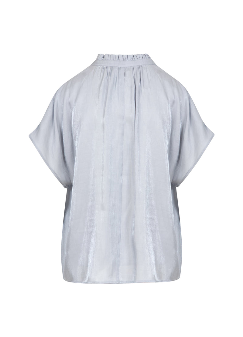 CC Heart CC HEART JOLIE METALLIC TOP W. GATHERS Shirt/Blouse Grey blue - 125