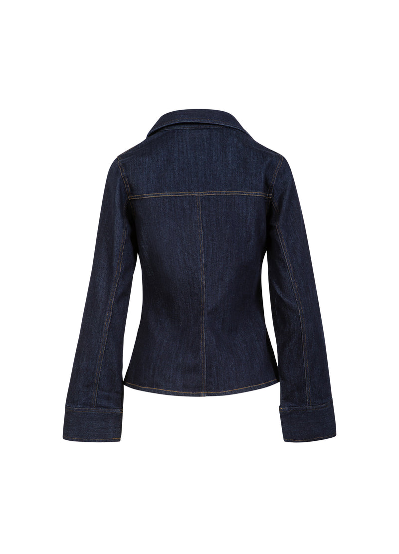 CC Heart CC HEART KALANI DENIM ZIP SHIRT Shirt/Blouse Dark denim blue - 587