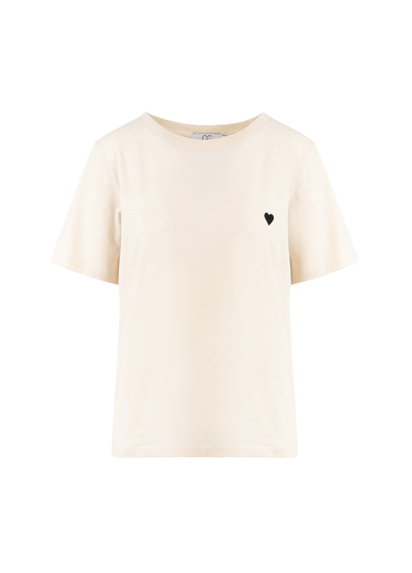 CC Heart CC HEART KISS TEE - MID SLEEVES T-Shirt Creme - 241