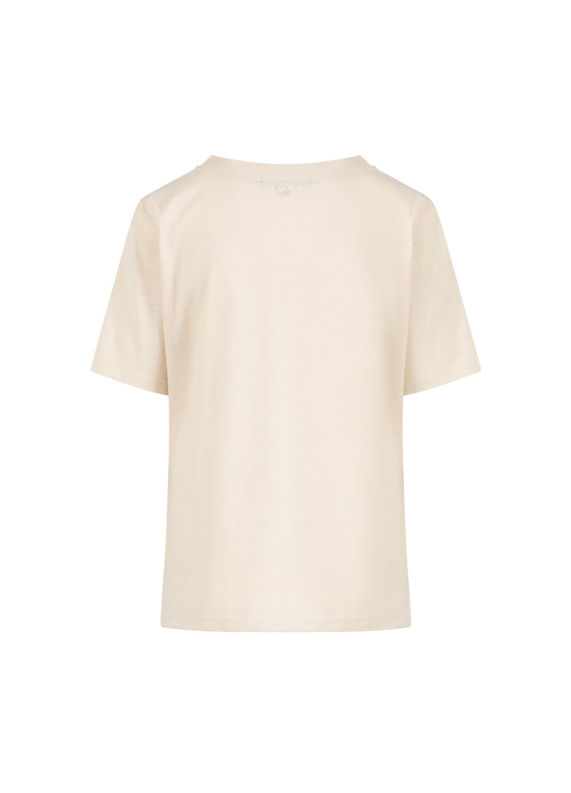 CC Heart CC HEART KISS TEE - MID SLEEVES T-Shirt Creme - 241