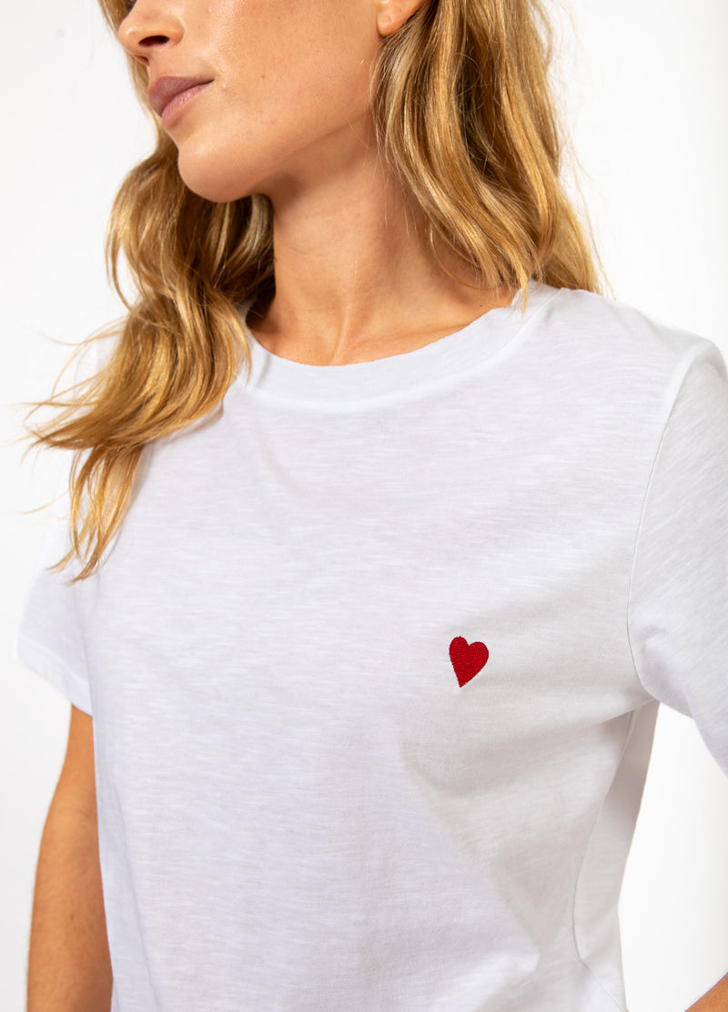 CC Heart CC HEART KISS TEE - MID SLEEVES T-Shirt White - 200