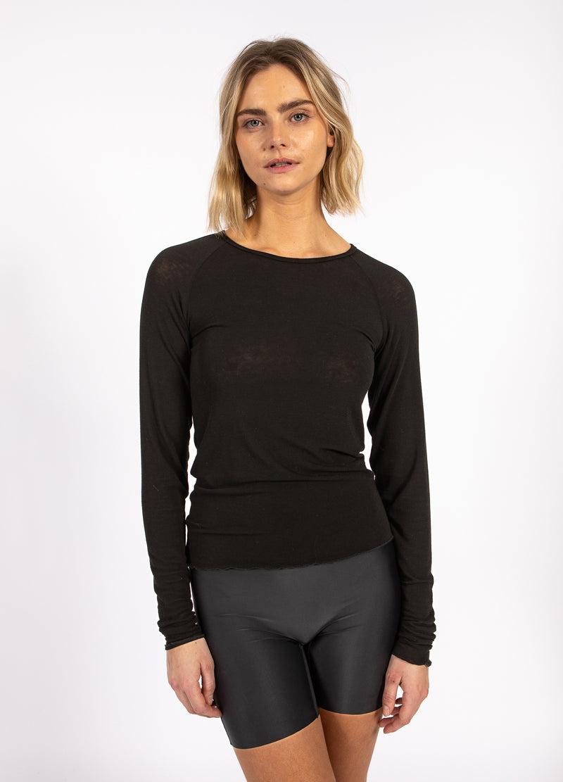 CC Heart CC HEART LANA KNIT WITH LONG SLEEVES Knitwear Black - 100