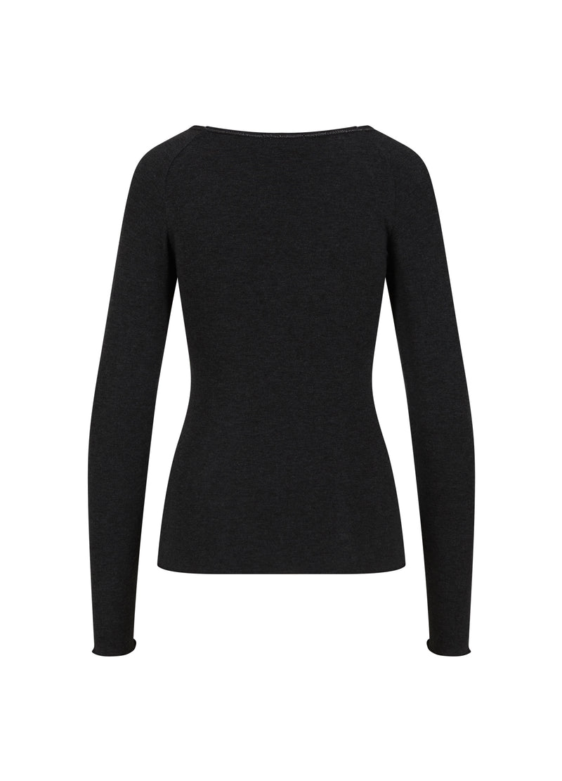 CC Heart CC HEART LANA KNIT WITH LONG SLEEVES Knitwear Black - 100