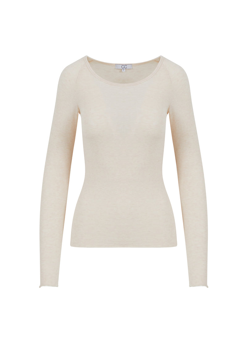 CC Heart CC HEART LANA KNIT WITH LONG SLEEVES Knitwear Creme - 364